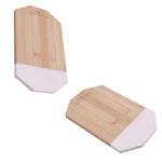 HH76131 Octagonal Marble And Bamboo Cutting Board With Custom Imprint